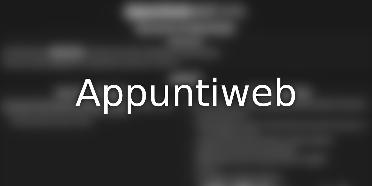 Appuntiweb